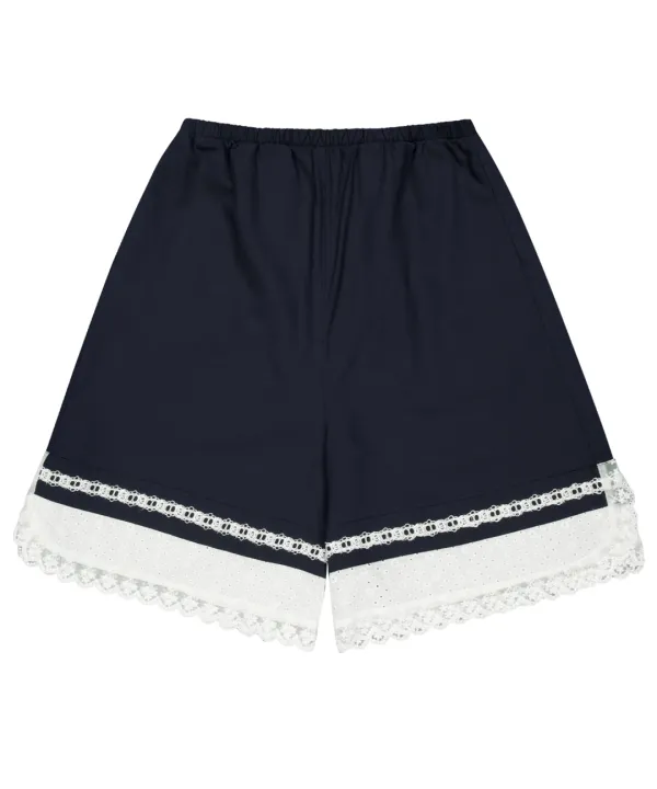 LACE SHORTS NAVY