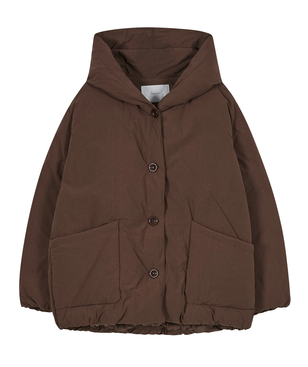 타입서비스 Cotton Hooded Puffer Jacket [Brown] 상품 이미지 3