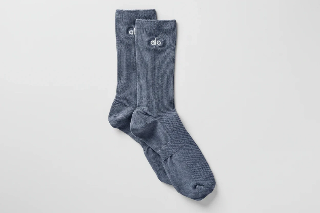 알로요가 Unisex Half-Crew Understated Sock - Bluestone 상품 이미지 1