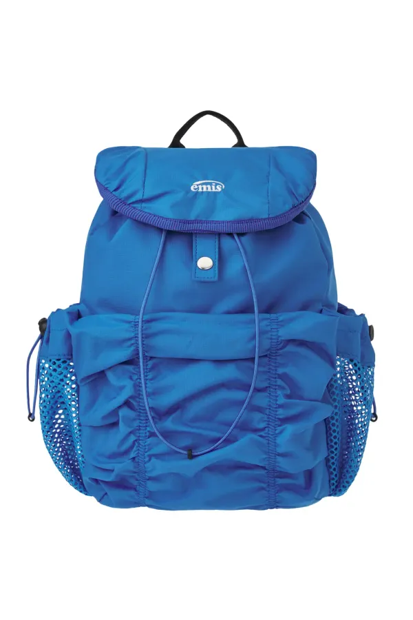 SHIRRING BACKPACK-BLUE