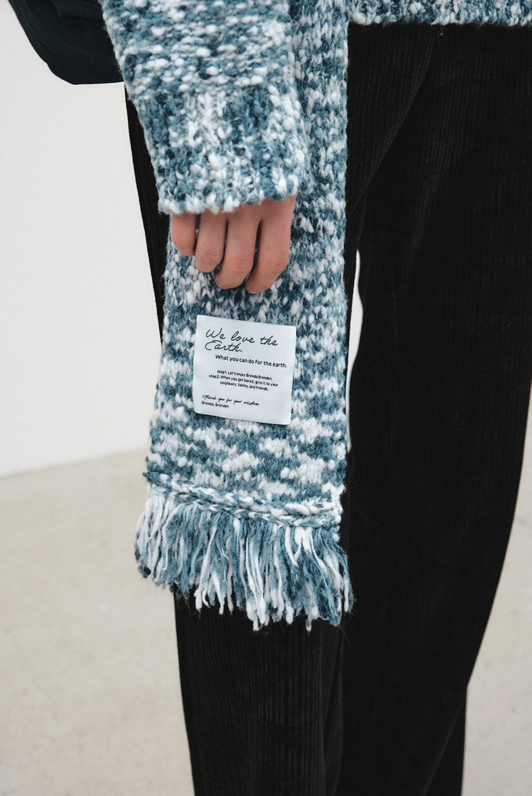 브렌다 브렌든 vermont muffler - blue 상품 이미지 2