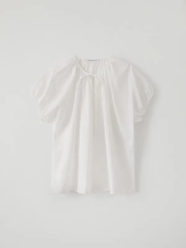 [1차 재입고] Muslin Shirring Blouse(White)