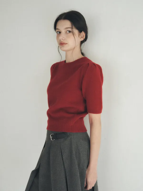 [New Color] Bubble Puff Half Knit_3color