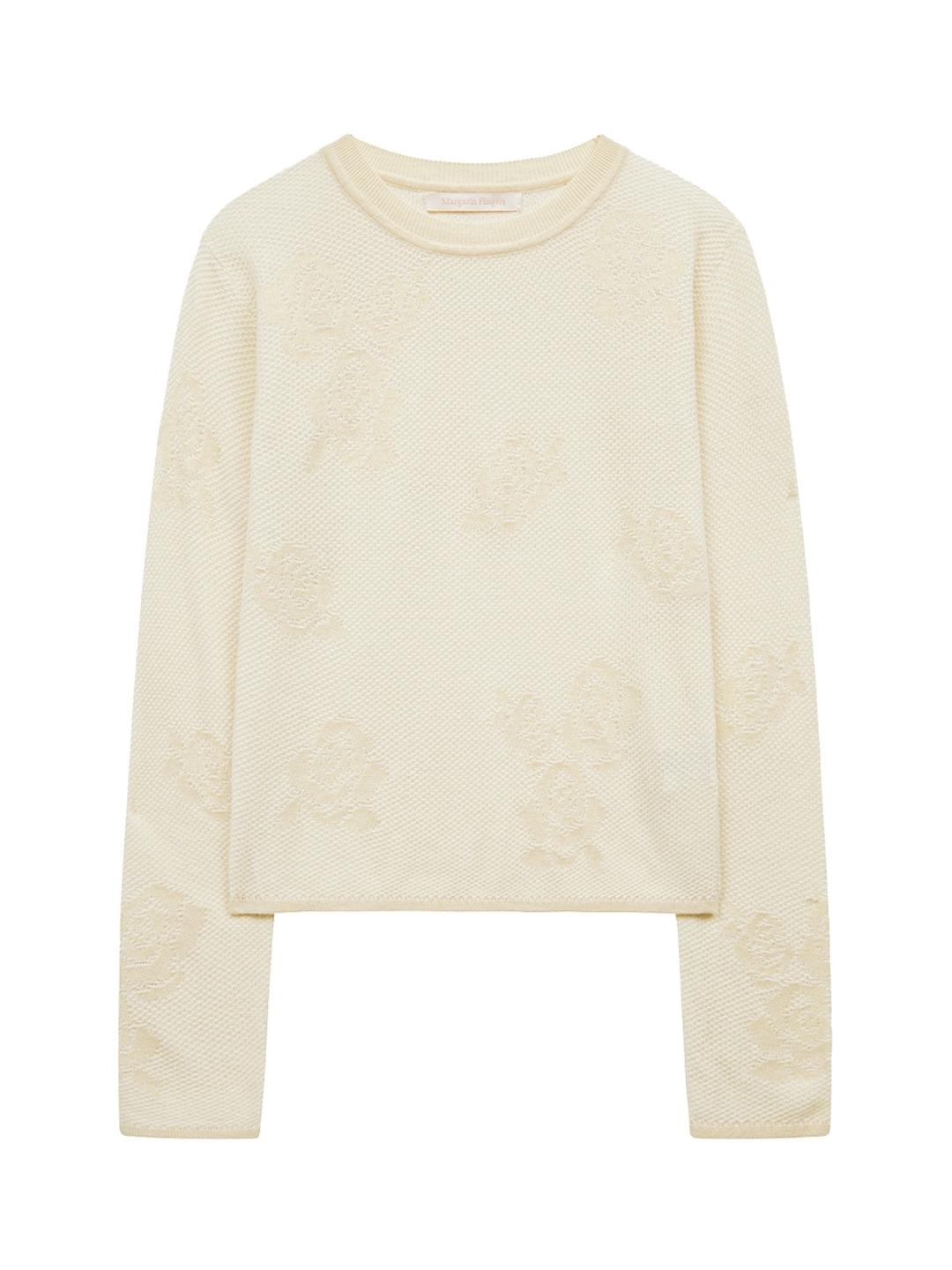 마가린핑거스 ROSE JACQUARD KNIT (CREAM) 상품 이미지 1