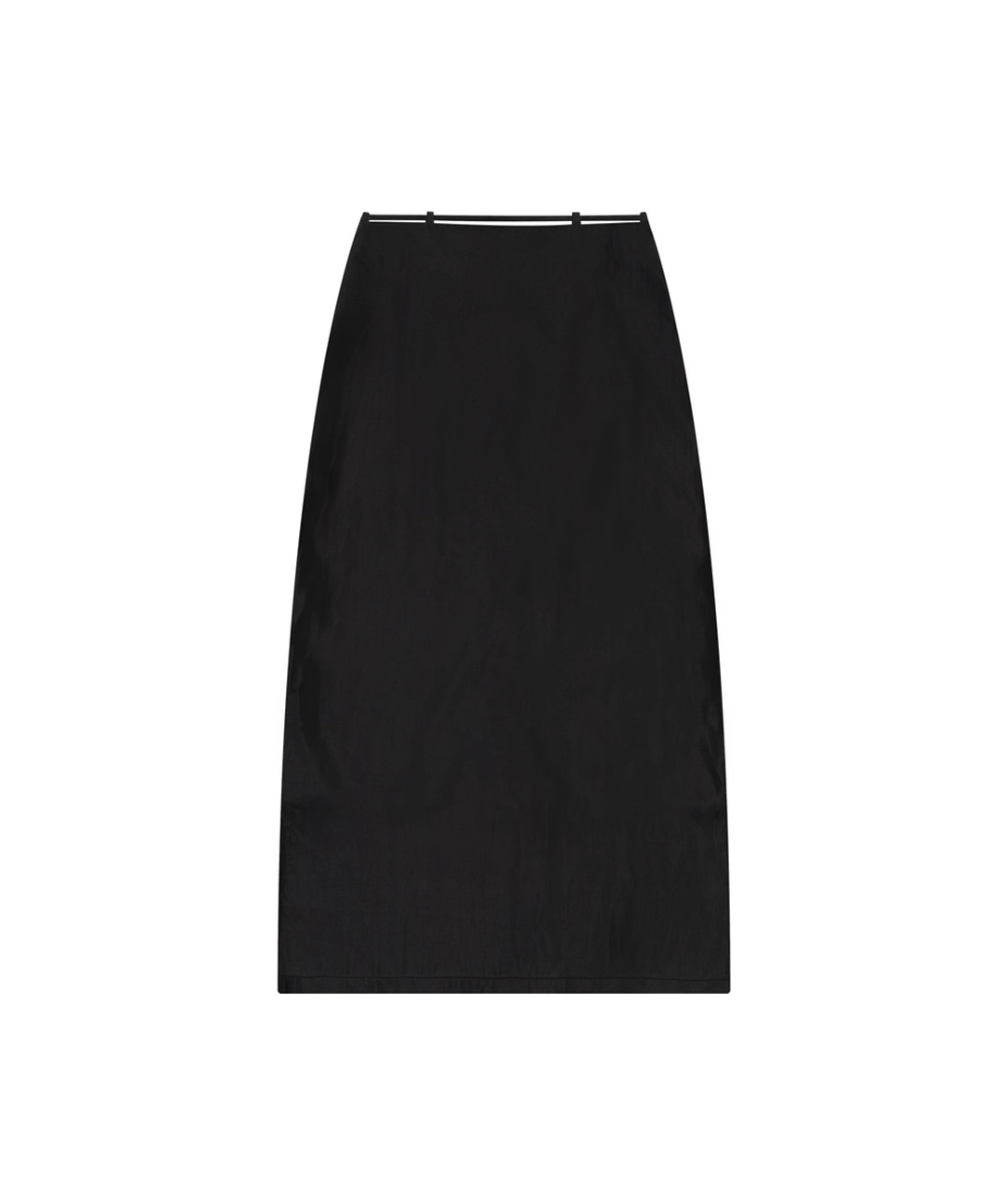 반원 아뜰리에 P3317 실키 맥시 스커트_Black 상품 이미지 1