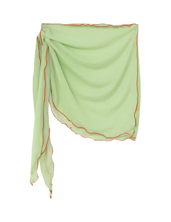 AMOUR WRAP SKIRT_GREEN