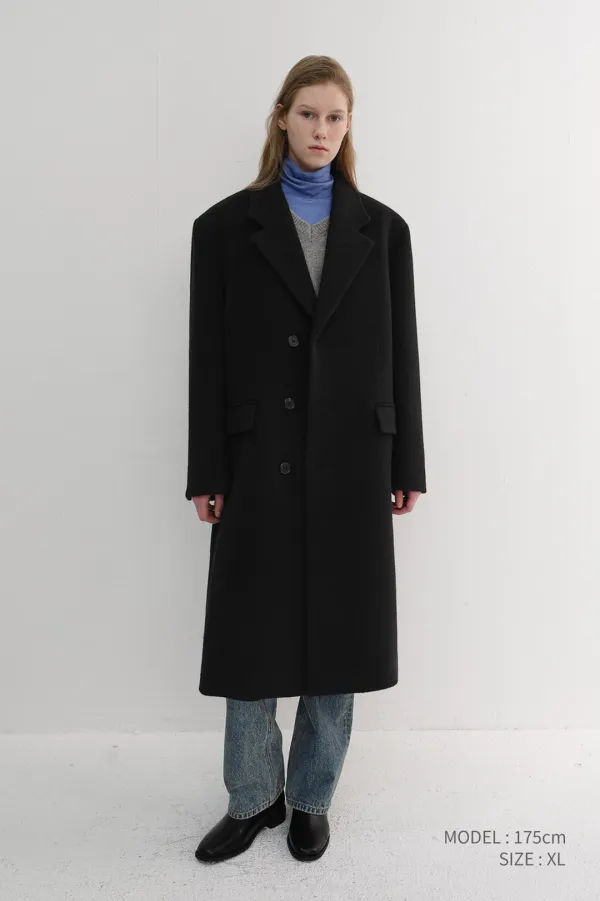 [EARLY ACCESS] UNISEX BOXY TAILORED COAT BLACK_UDCO6D124BK