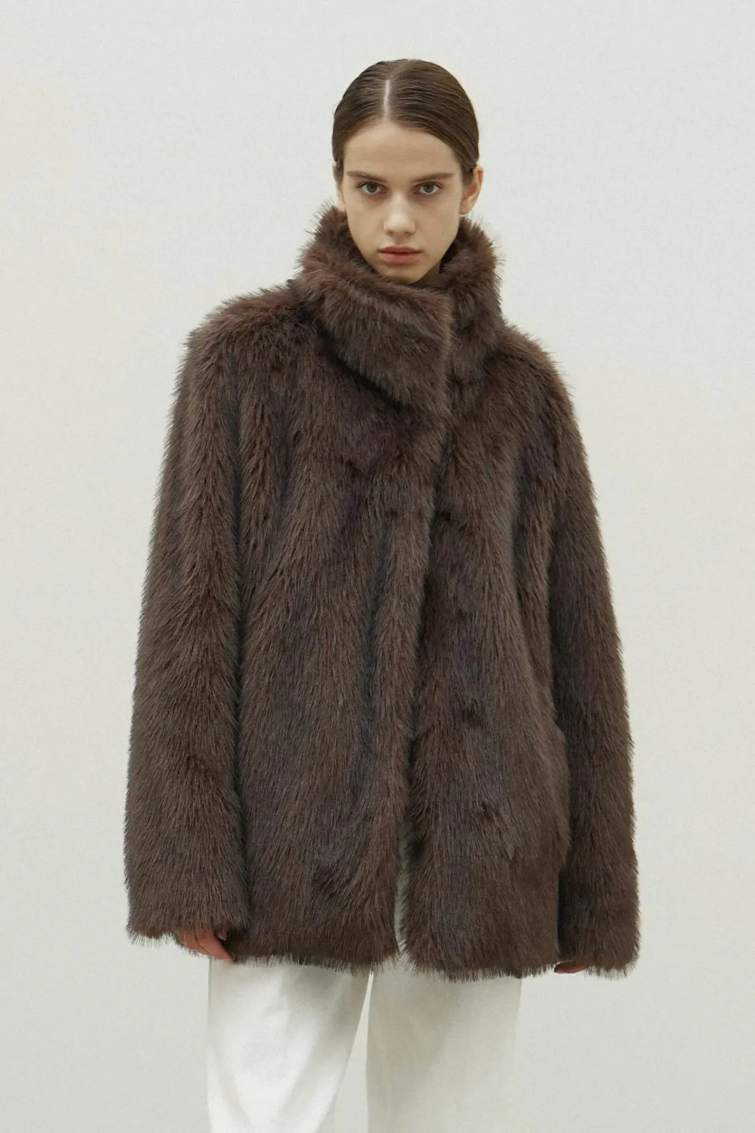 오브오브 [11차] Bush Fur Jacket_Brown 상품 이미지 1