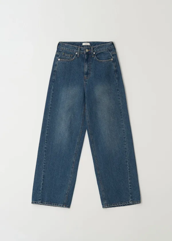 Line Denim Pants(Blue)