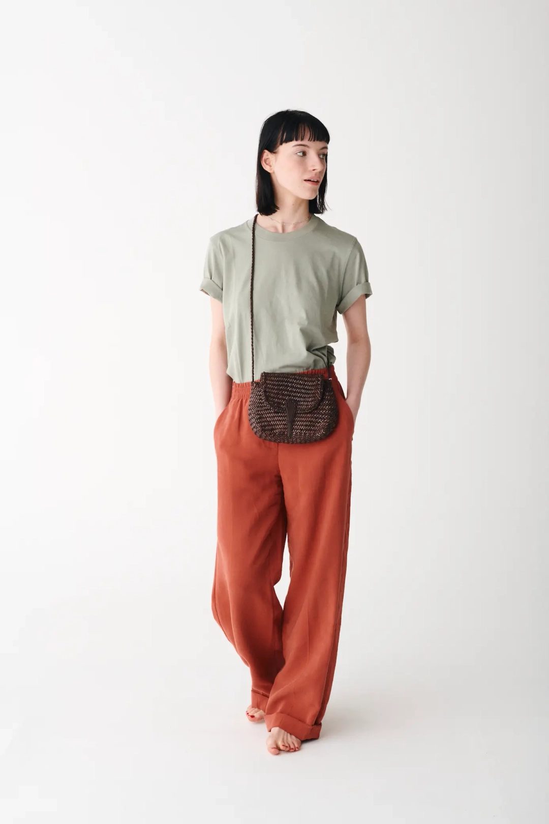 드래곤디퓨전 Mini City Bag Dark Brown 상품 이미지 2