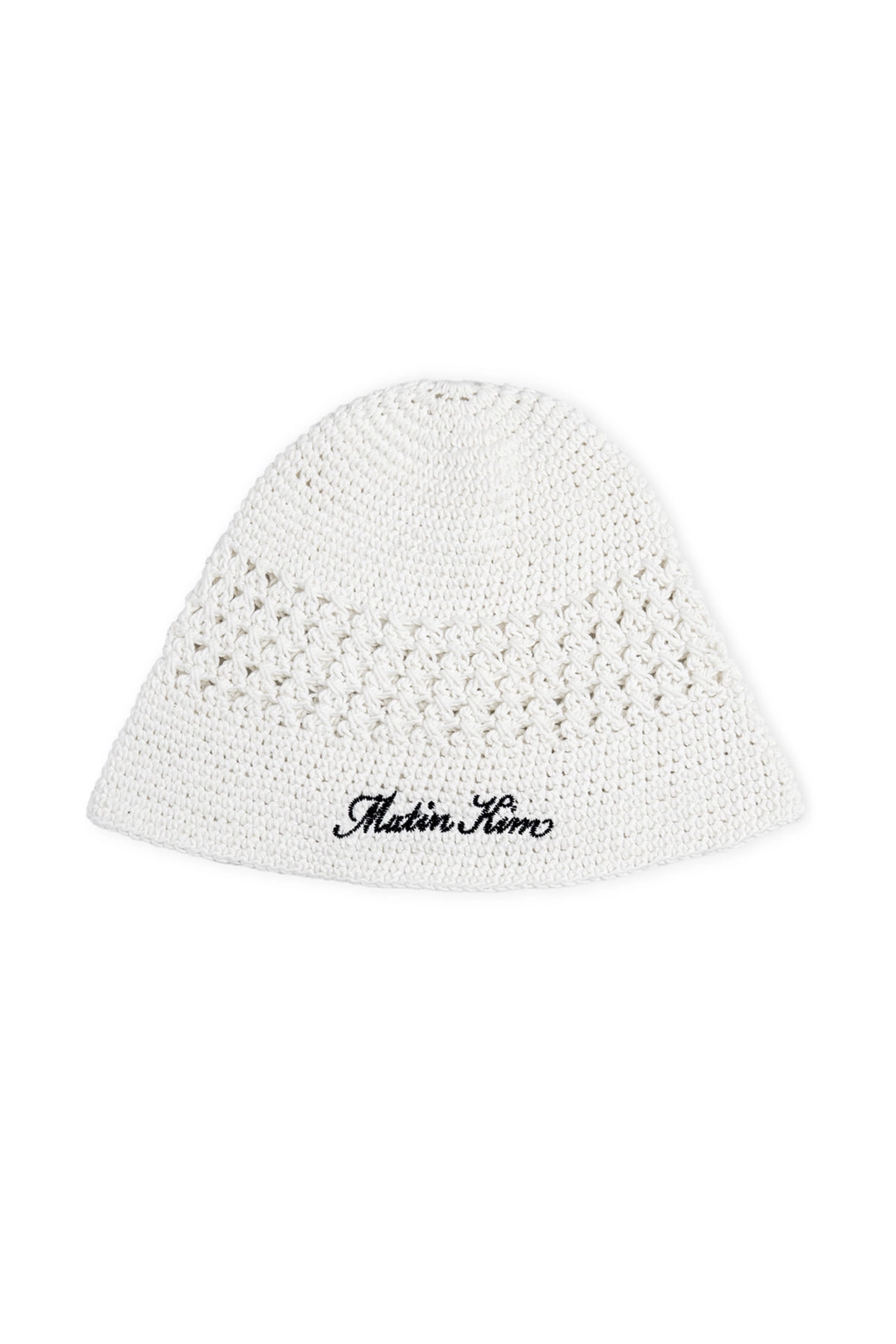 마뗑킴 CROCHET COTTON BUCKET HAT IN WHITE 상품 이미지 1