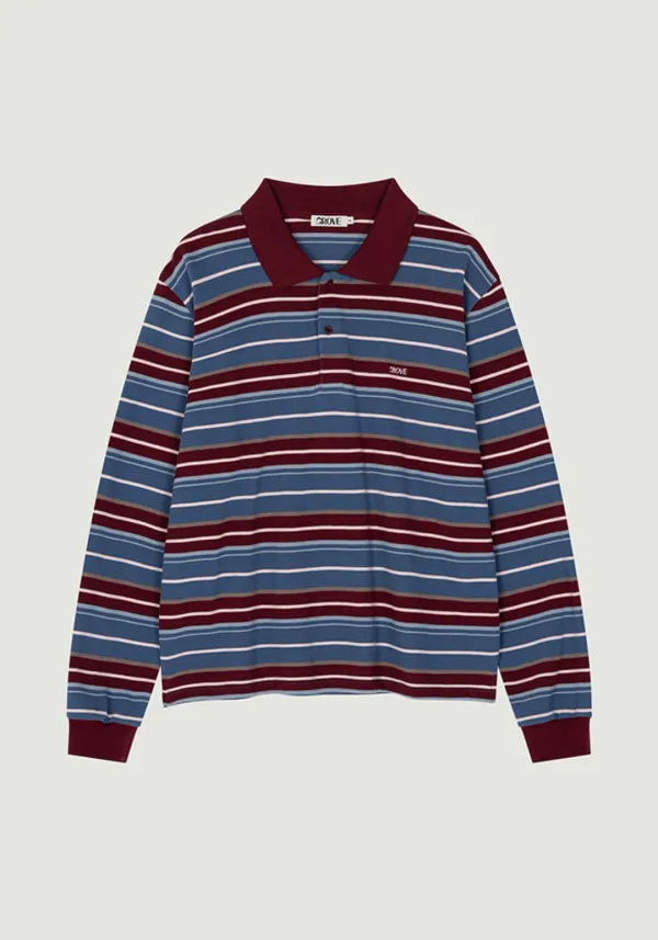 CARELL STRIPE LS PIQUE SHIRT