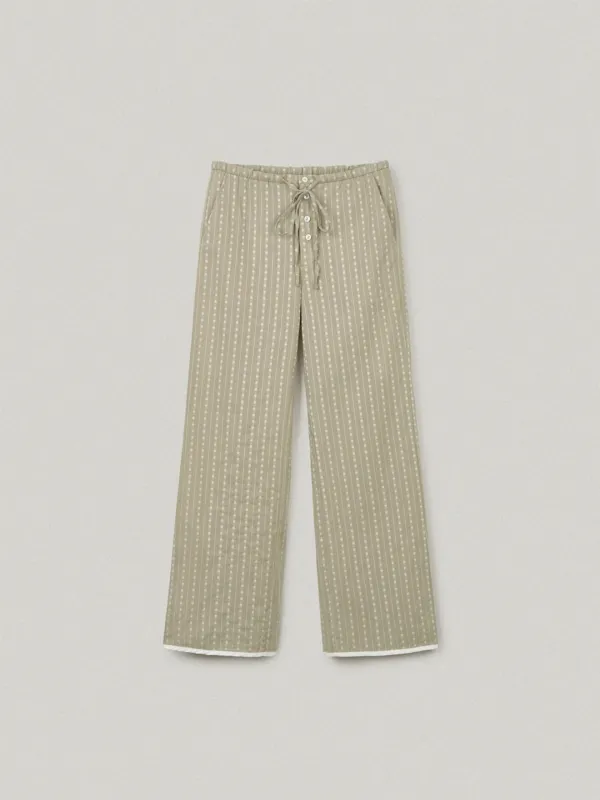 FEUILLE BOOTS CUT PANTS - KHAKI푀유 부츠컷 팬츠