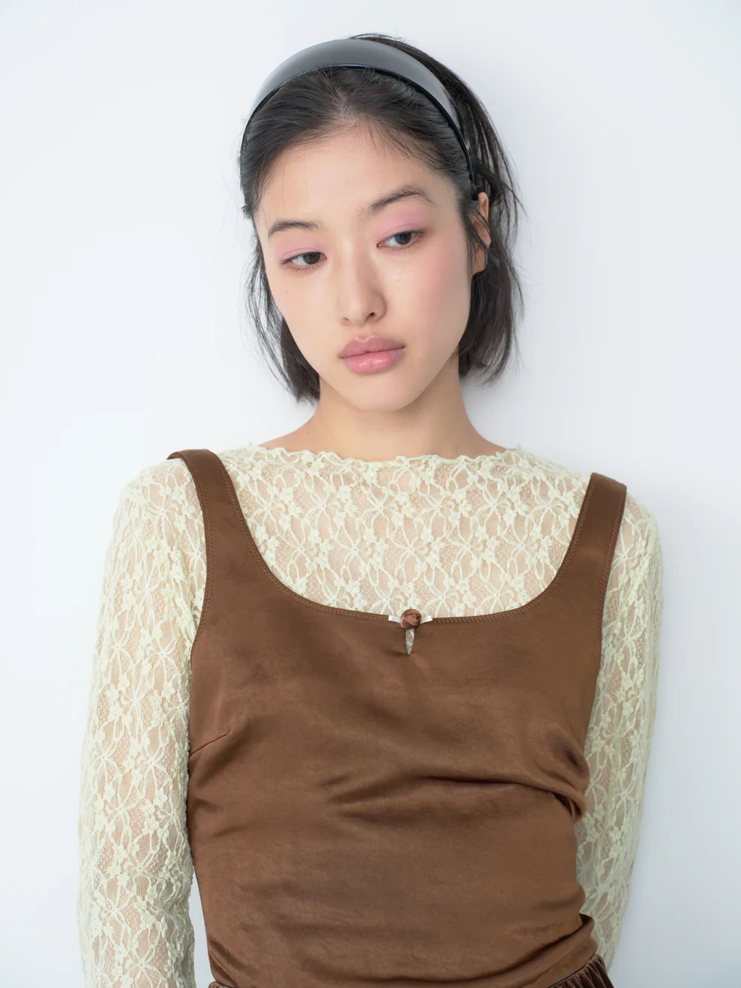 캐롤쇼페 LACE SEE-THROUGH TOP IN MINT 상품 이미지 2
