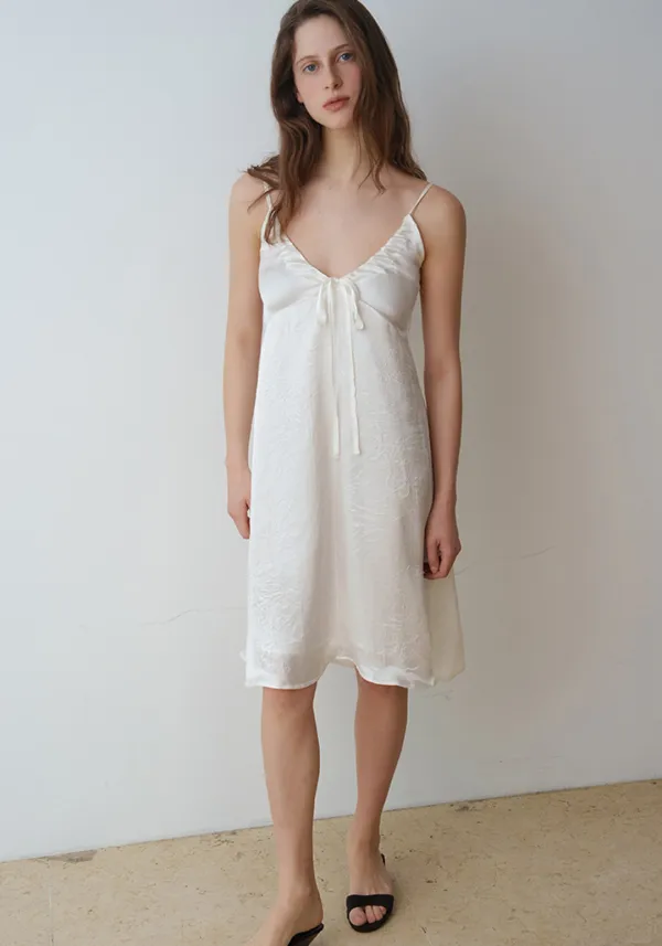 SATIN RIBBON MIDI OPS_IVORY_OF1C2XOP01IVY