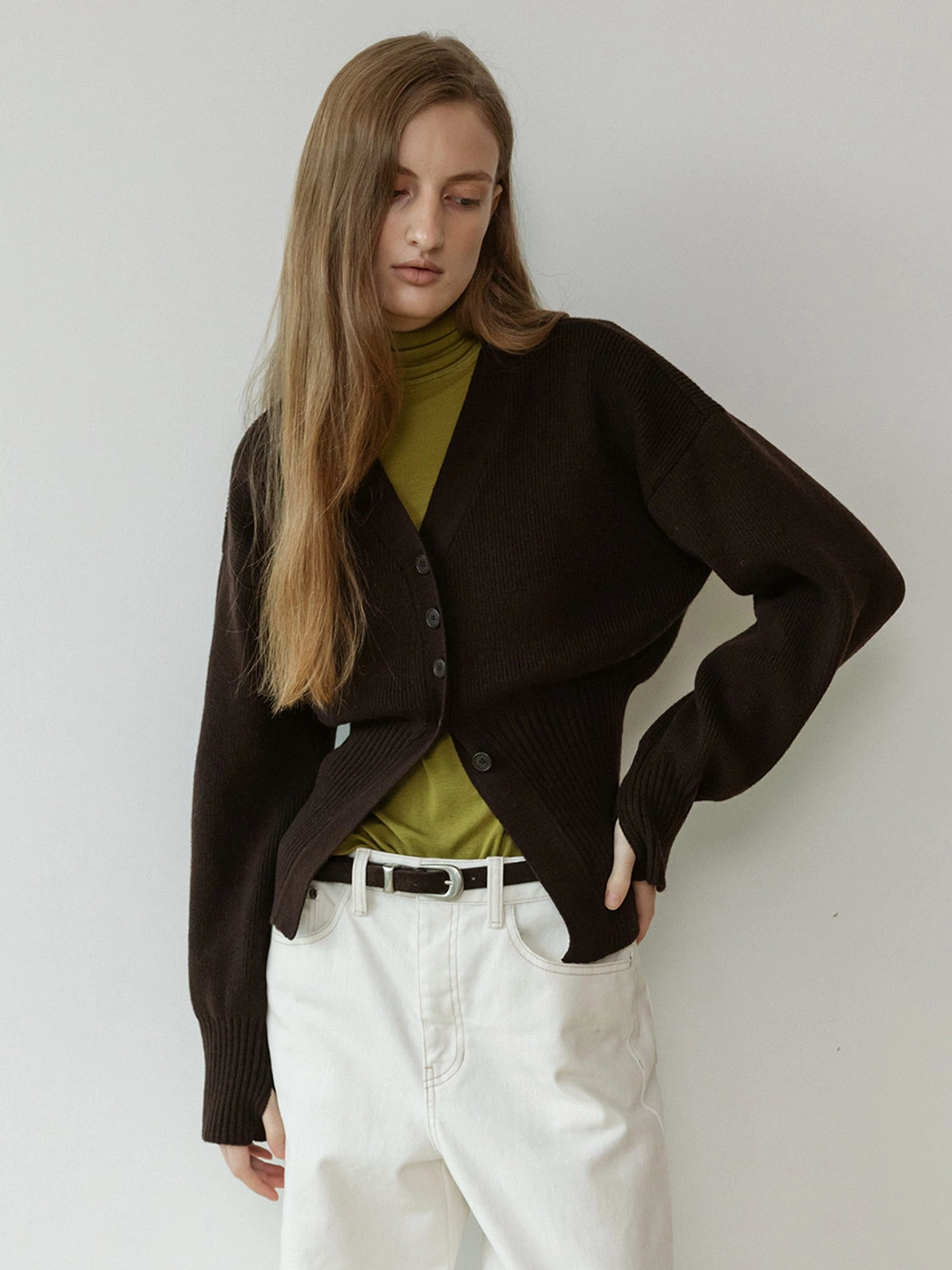 루에브르 Hourglass Knitted Cardigan SK5WD473_2color 상품 이미지 2