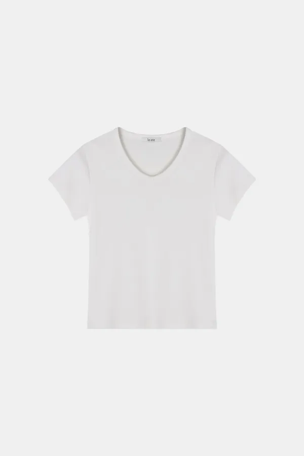 [2nd] Joe V Neck Tee in White