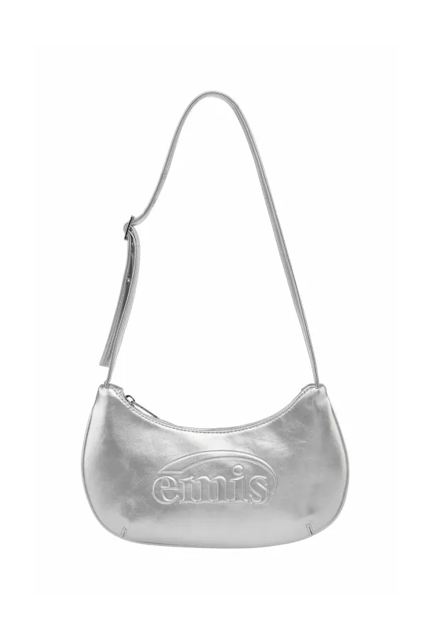EMBOSSED MINI BAG-SILVER