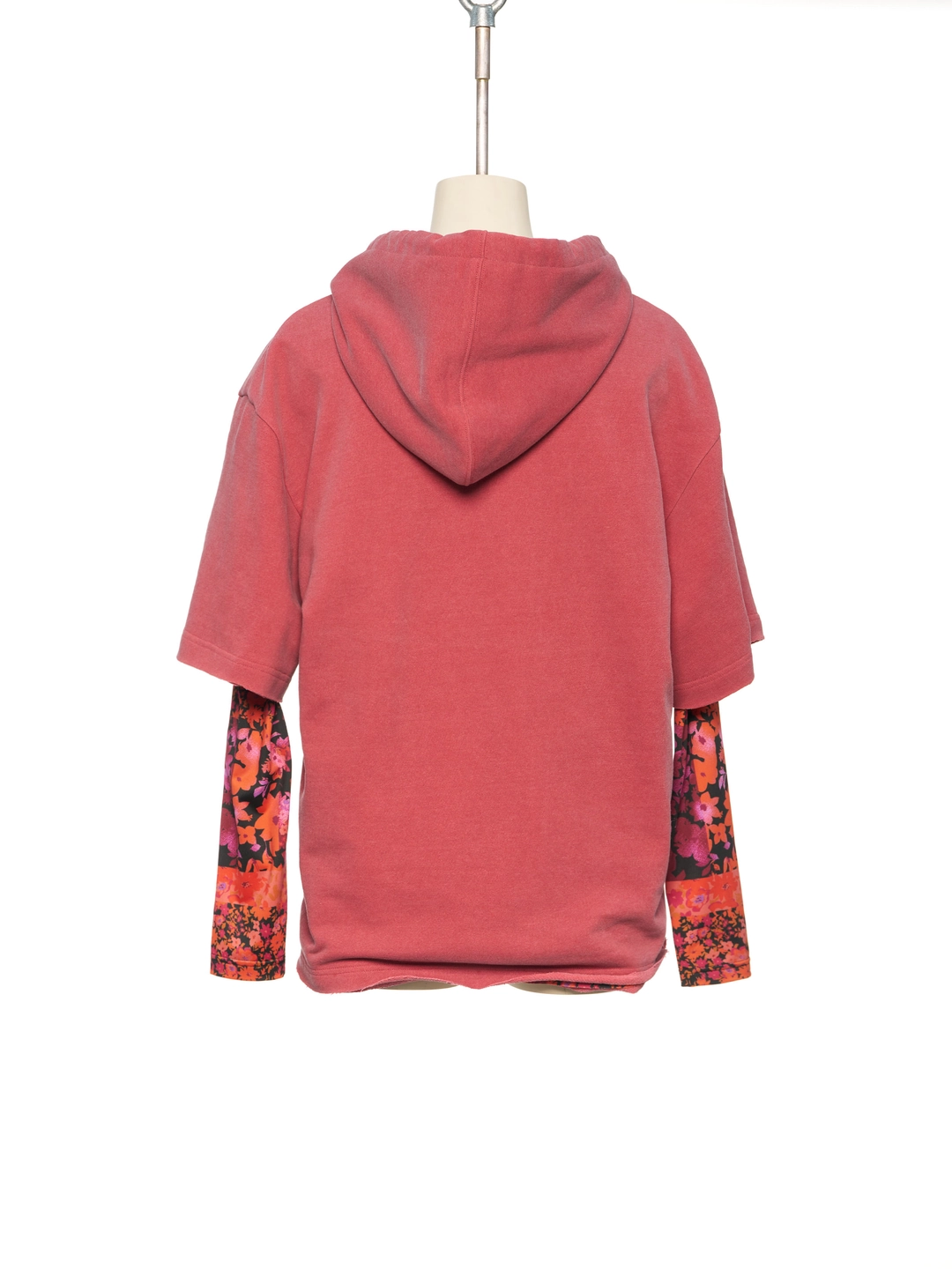 푸쉬버튼 FW26 RED LAYERED SLEEVE HOODIE 상품 이미지 3