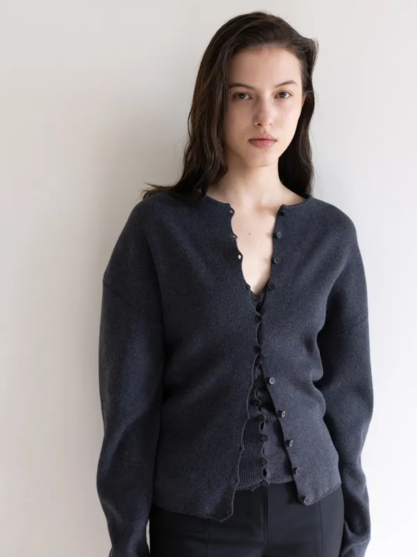 TERENE KNIT CARDIGAN [DARK GREY]