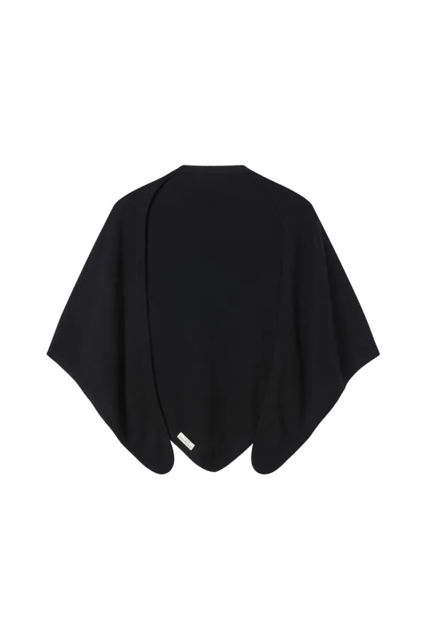 [10% cashmere] 포시즌 캐시미어 삼각숄 머플러_블랙