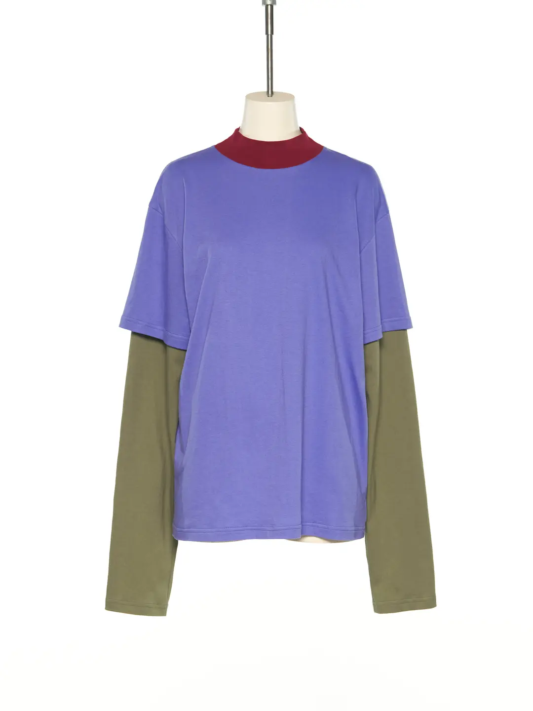 푸쉬버튼 PS25 PURPLE SLEEVE LOGO PRINTED JERSEY TOP 상품 이미지 1