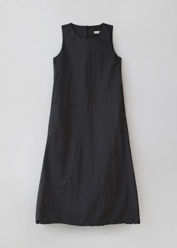 Balloon string dress (navy)