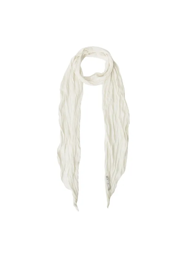[2ND] WRINKLED SCARF, IVORY