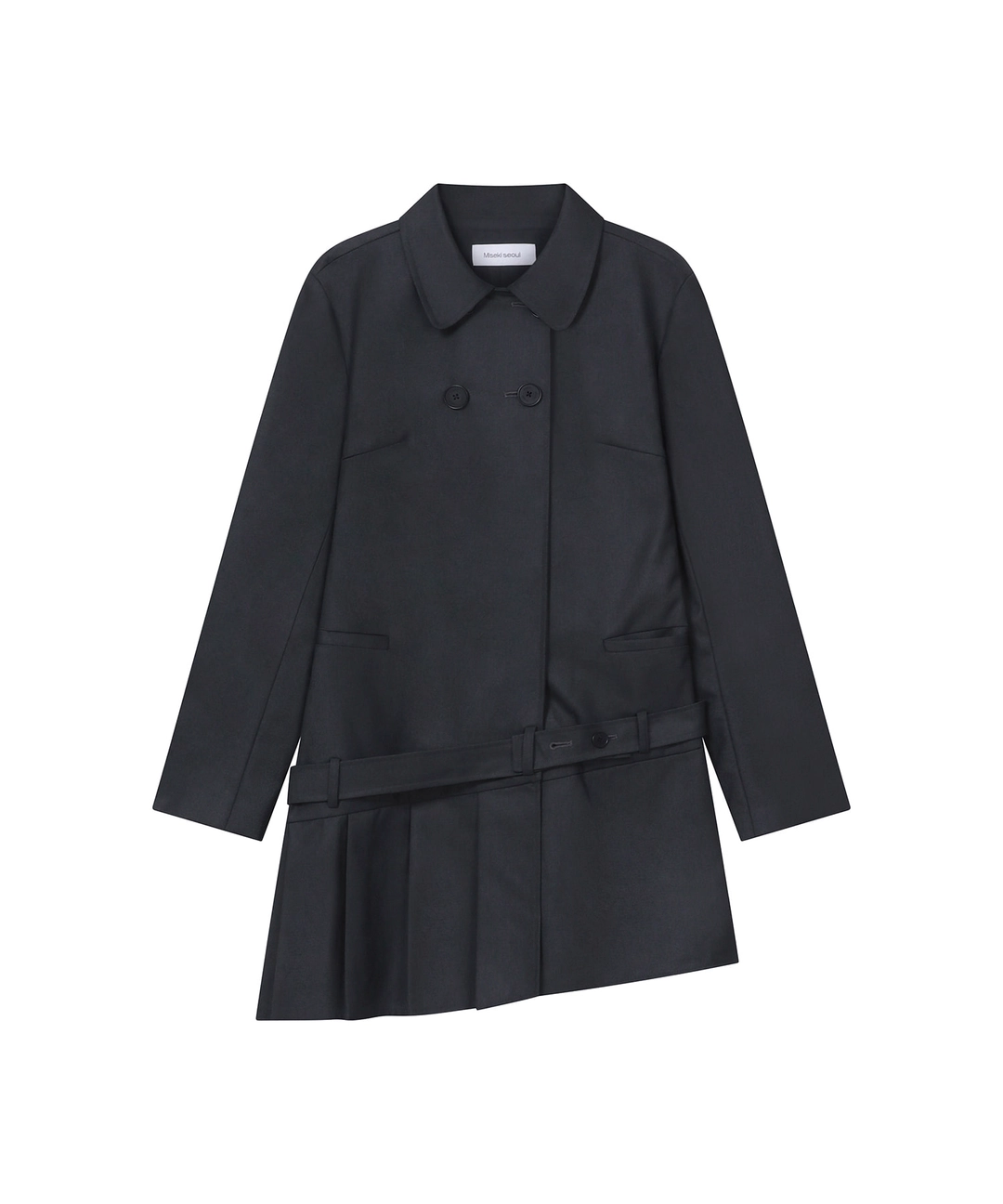 미세키서울 Classic belted jacket dress CHARCOAL 상품 이미지 1