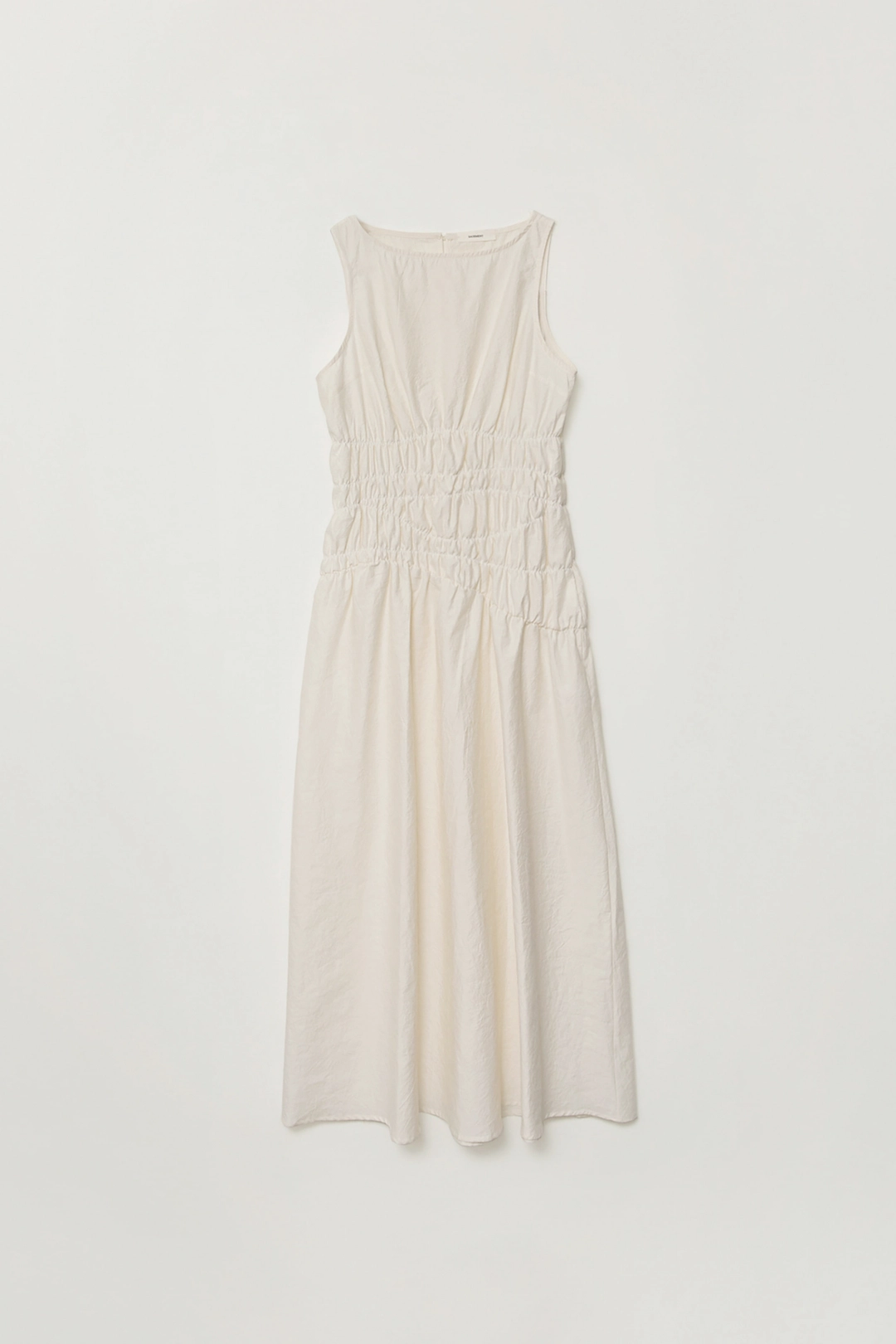 세이지먼트 SOMEL SMOCKED LONG DRESS_CREAM 상품 이미지 1