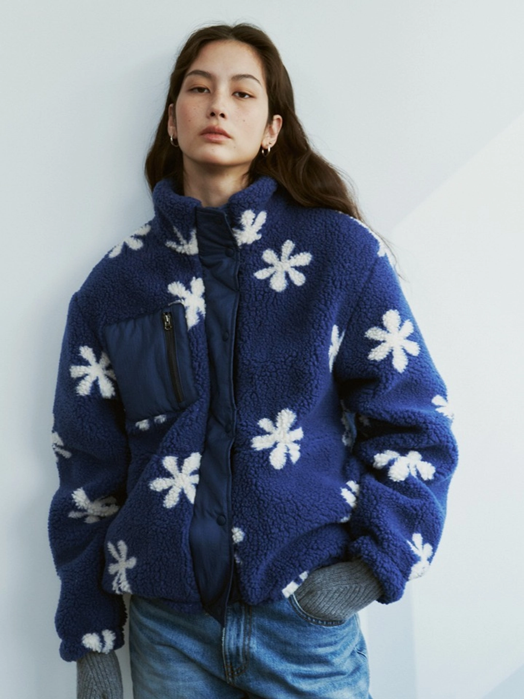 프리터 Daisy Fleece Jacket Navy_F263JP16 상품 이미지 2