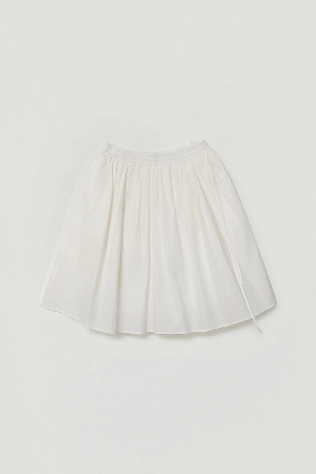 세이지먼트 BERIA SHIRRING FLARED MIDI SKIRT_IVORY 상품 이미지 1