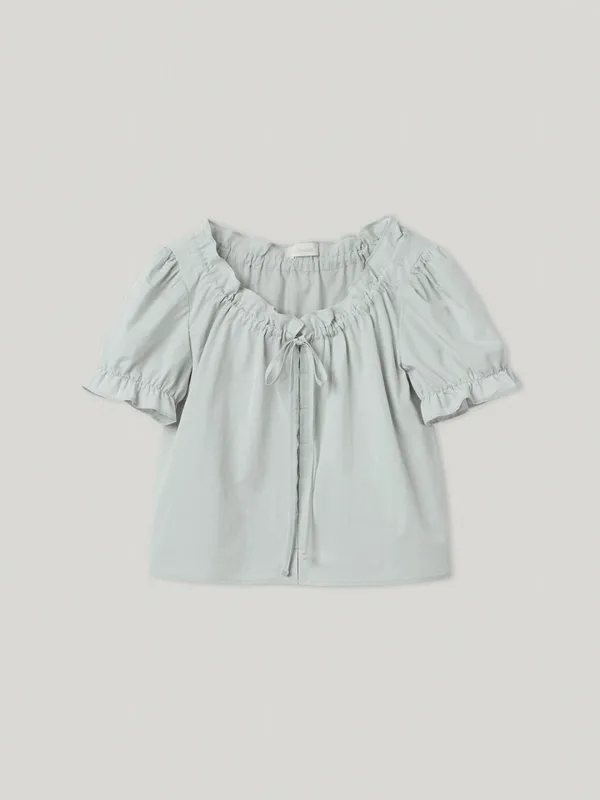 Lillie Blouse Mint Gray (2nd)