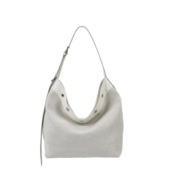 [아울렛] Perfec Button Up Net Hobo L (퍼펙 버튼 업 네트 호보 라지) Pure Beige