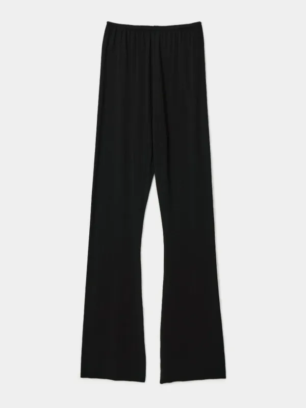 2nd /Soft Boots-cut Pants (black)