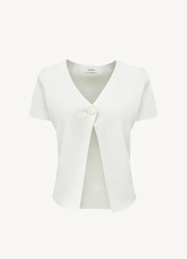 One Button Double Cardigan