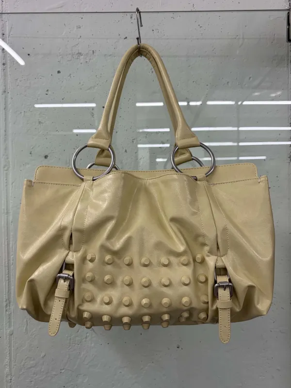 Metal Stud Tote Bag Butter