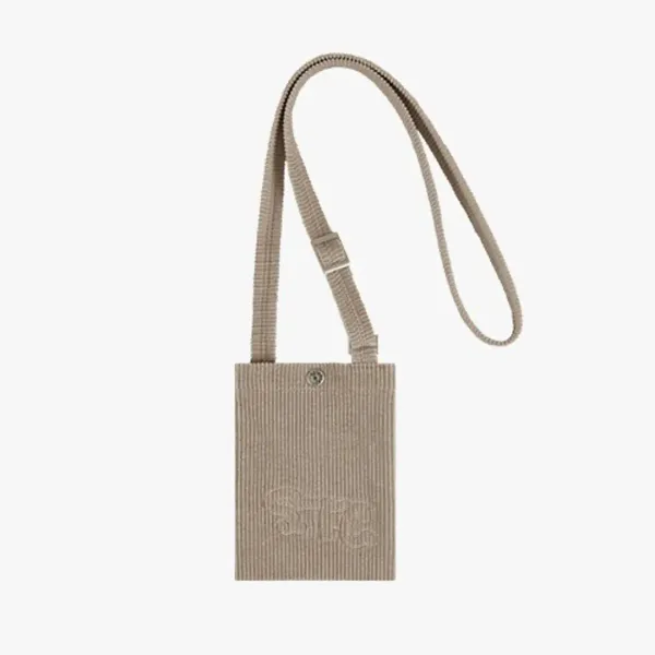 S.T.C. CORDUROY CROSS MINI BAG (BEIGE)