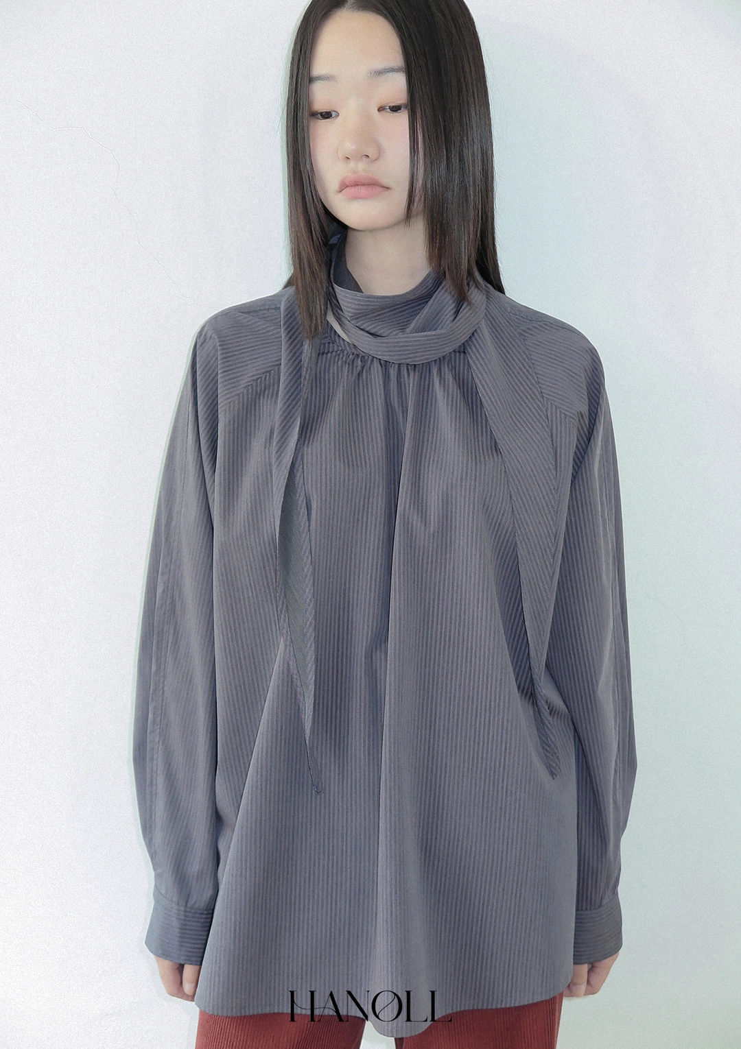 한올 Mock Blouse (Purple) 상품 이미지 2
