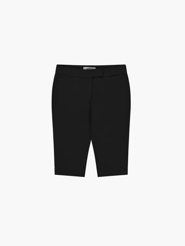 LOW WAIST CAPRI PANTS_black