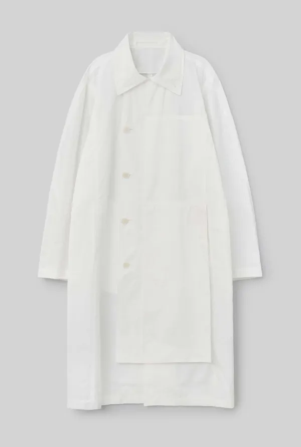 VEIL TRENCH COAT (WHITE)