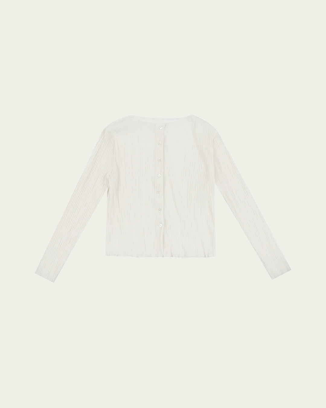 Aube Pleated Cardigan - Ivory
