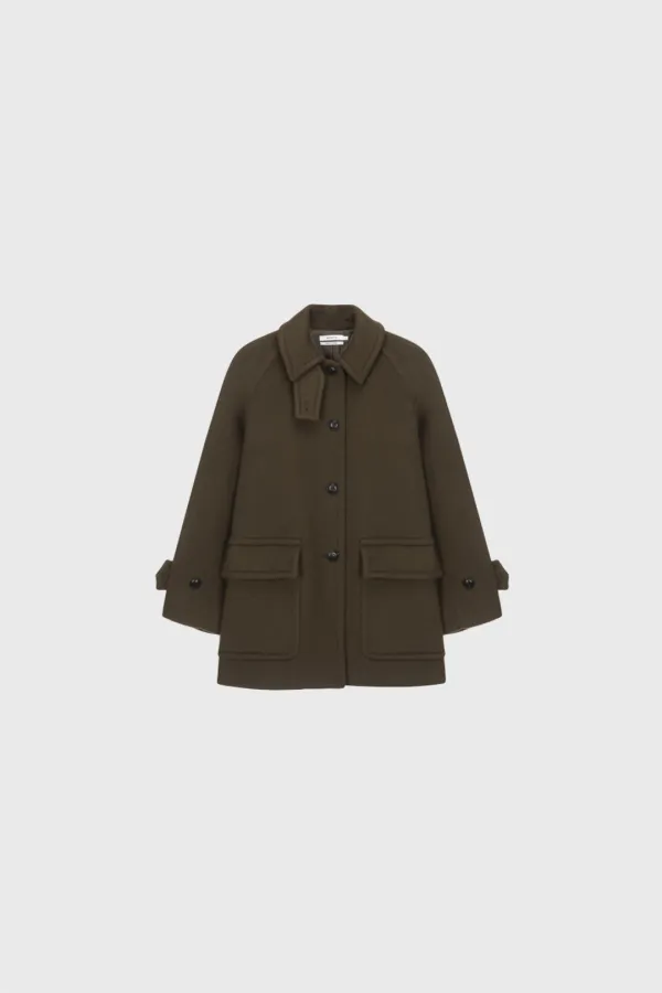 Single half coat (brown / gray / navy)