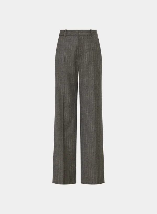 Dandre straight wool striped PT