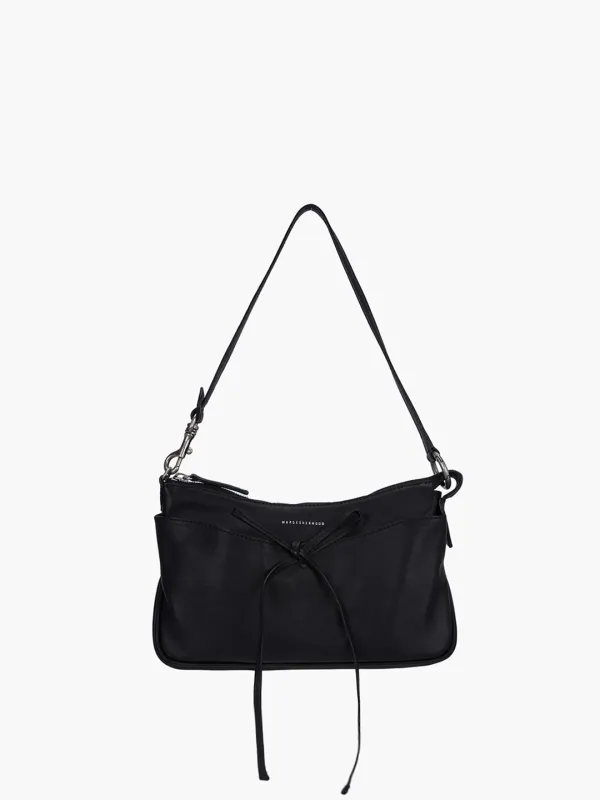 RIBBON POCHETTE_black plain