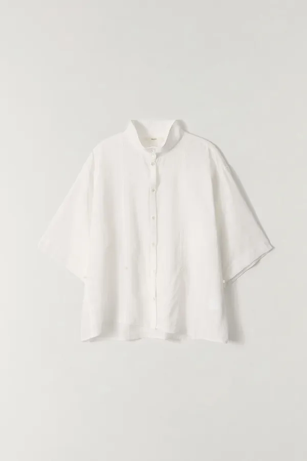 투웨이 체크 시어 셔츠 WHITE