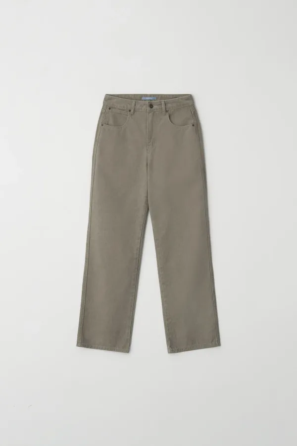 Brush Fade Cotton Pants (camel beige)
