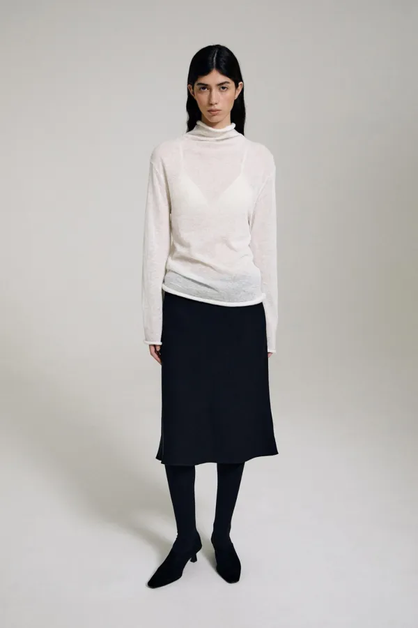 Ralen Midi Skirt (Black)