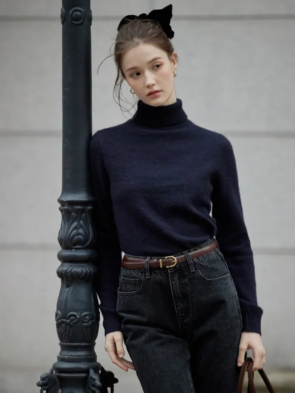 TERRE cashwool long sleeve pollar knit_3colors