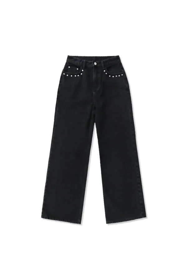 Stud denim jean